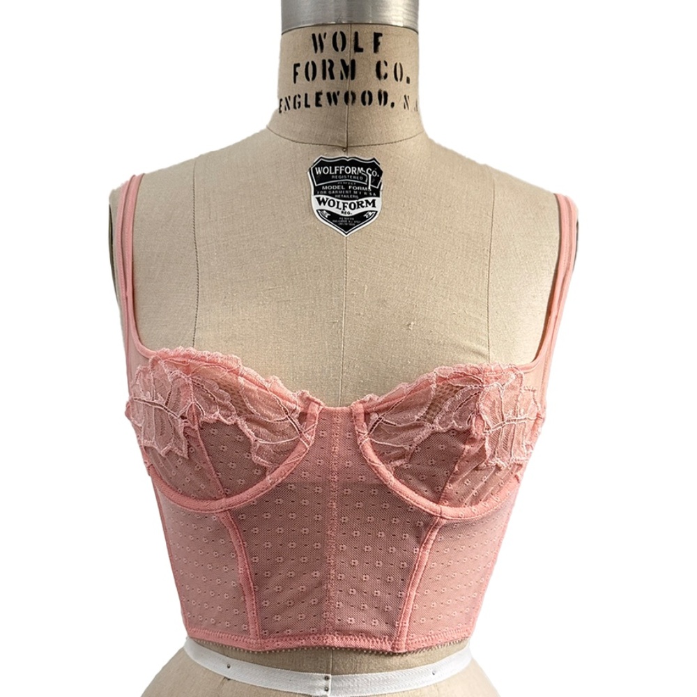 NWT Yasmine Eslami - Morgane Bustier - Tender Pink - 34B with YE tote bag